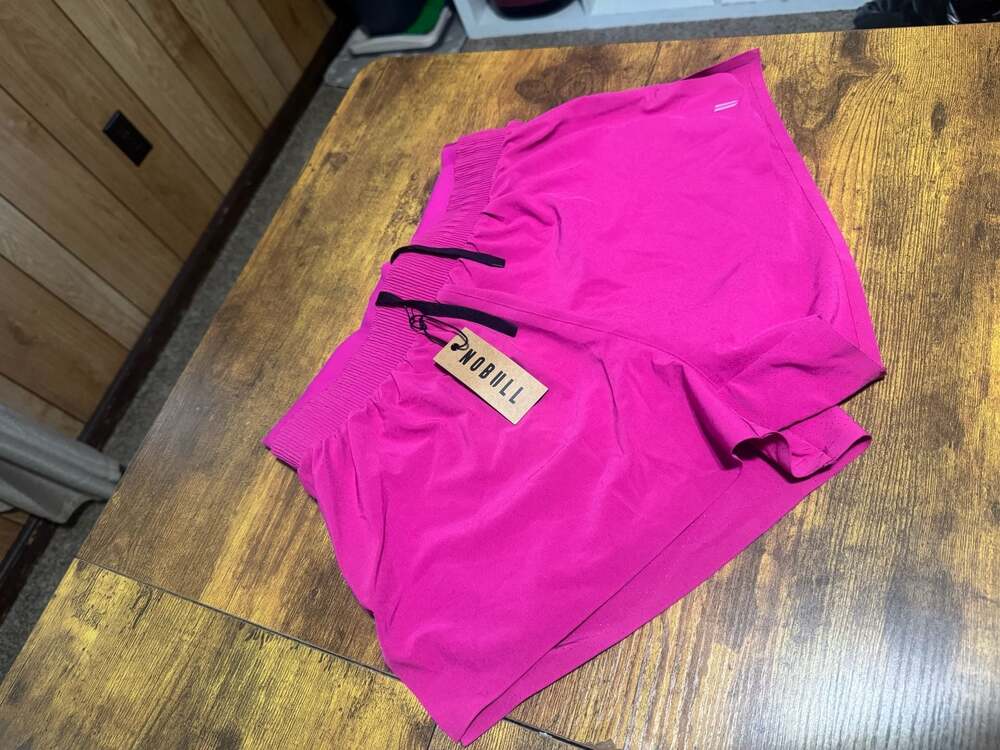NOBULL Women's On-Drive Short Fuchsia Red Size Medium